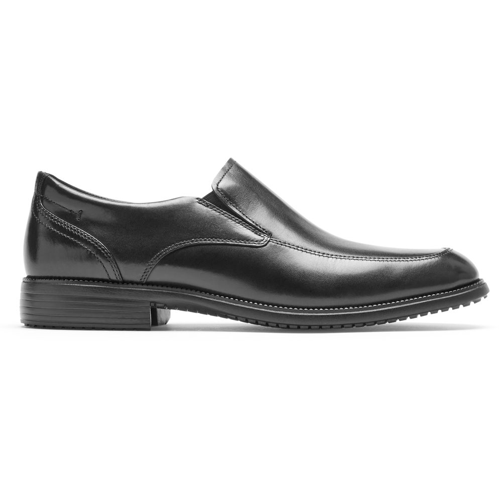 Rockport Canada Total Motion Dressport Slip-On - Mens Oxfords Black (EJM769231)